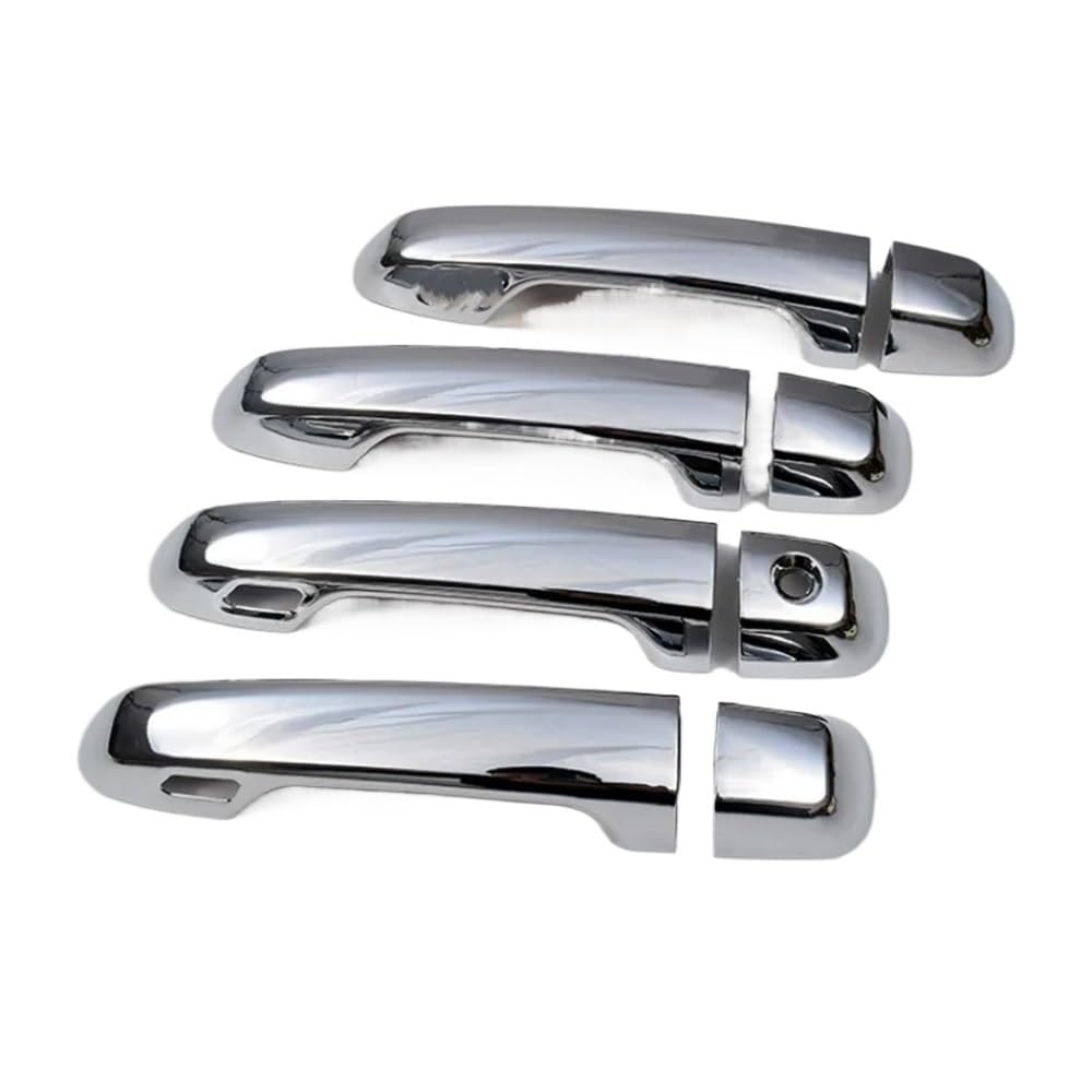 Mlhoghigd Silver 2 Sensor Door Handle For For Gx For Gx460 For Lc150 For J150 2010-2017 Car Door Handle Cover Styling Accessories