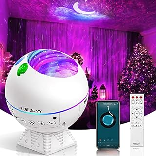 Homme Star Projector,Galaxy Light Projector,LED Night Light Projector,Starlight Projector w/ Remote & Timer & Bluetooth Speaker,43 Color Night Light Kids Bedroom Decor/Party/Game Room/Gift (White)