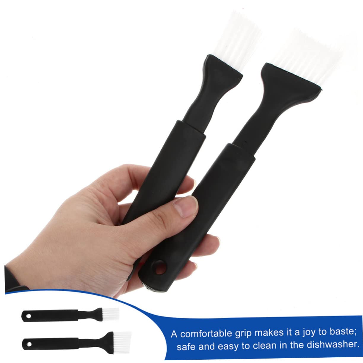 CIYODO 6Pcs Bakery Oil Brush Kitchenware for Bbq Baking Cooking Heat Resistant Plastic Brushes for Effortless Oil Application for Grilling Pastry Use