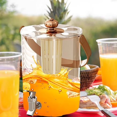 Dispensador de bebidas de 5L con grifo antiderrame, ideal para pícnics y acampadas 5