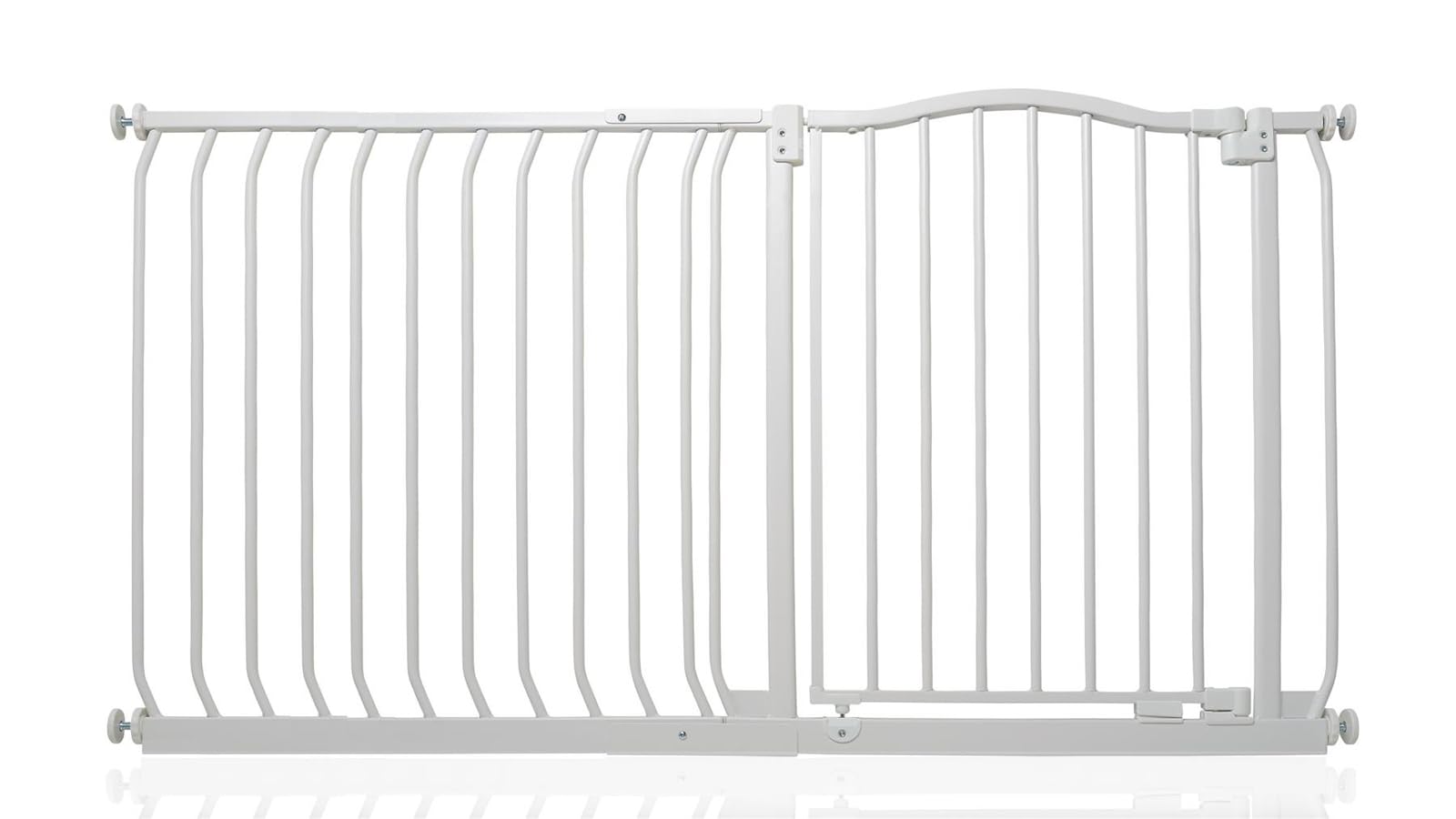 Safetots Curved Top Safety Gate, 71cm - 80cm, Matt White, Pressure Fit Stair Gate, Baby Gate for Doors Hallways and Spaces, Safety Barrier, Easy Installation — view 24