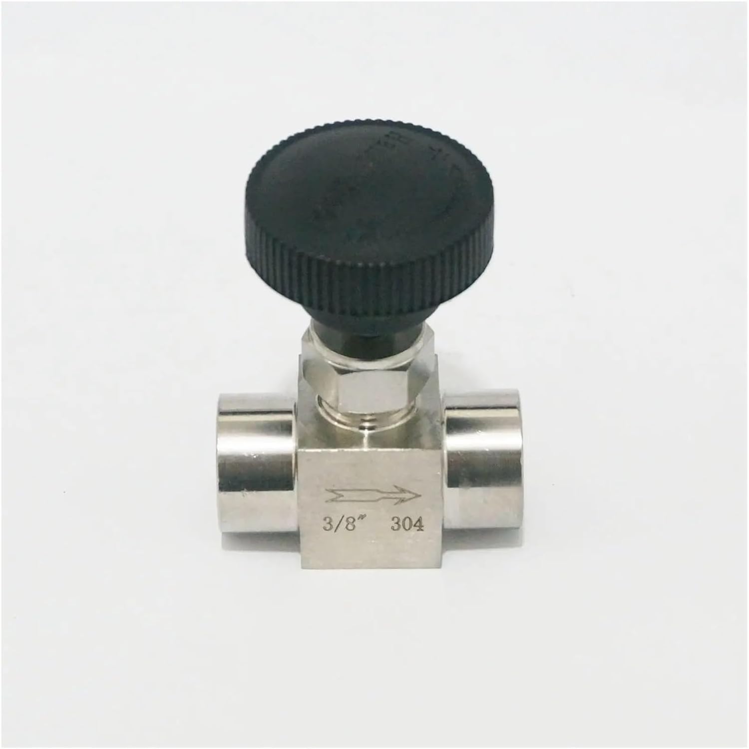 1 Pcs 1/8" 1/4" 3/8" 1/2" Internal Thread Equal Diameter 304 Stainless Steel Globe Needle Valve 915 PSI(Size:1/4")