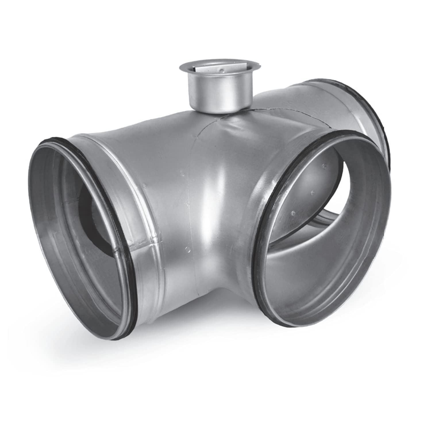 Válvula de bypass para ventilación de viviendas, pieza en T, intercambiador de calor de tierra, tubo en espiral, bypass Ø 150 mm Ø 150 mm