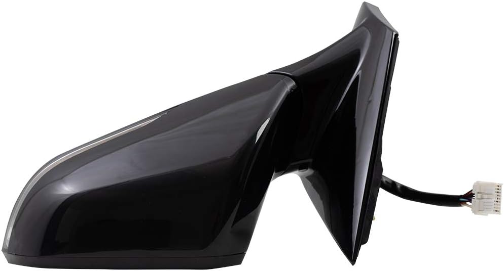 Power Mirror for 2015-2017 Sonata Paint To Match Black Cap & Gloss Black Base Blind Spot Detection Turn Signal Indicator Memory Heated 87610C2070 Left HY1320229