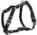 Real Leather Dog Walking Harness Medium Black, 21" - 26" Chest