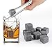 Price comparison product image SAVFY® 9 PCS Whisky Chilling Rocks Ice Stones Drinks Cooler Cubes Whiskey Scotch on the Rocks Granite with a Muslin Pouch