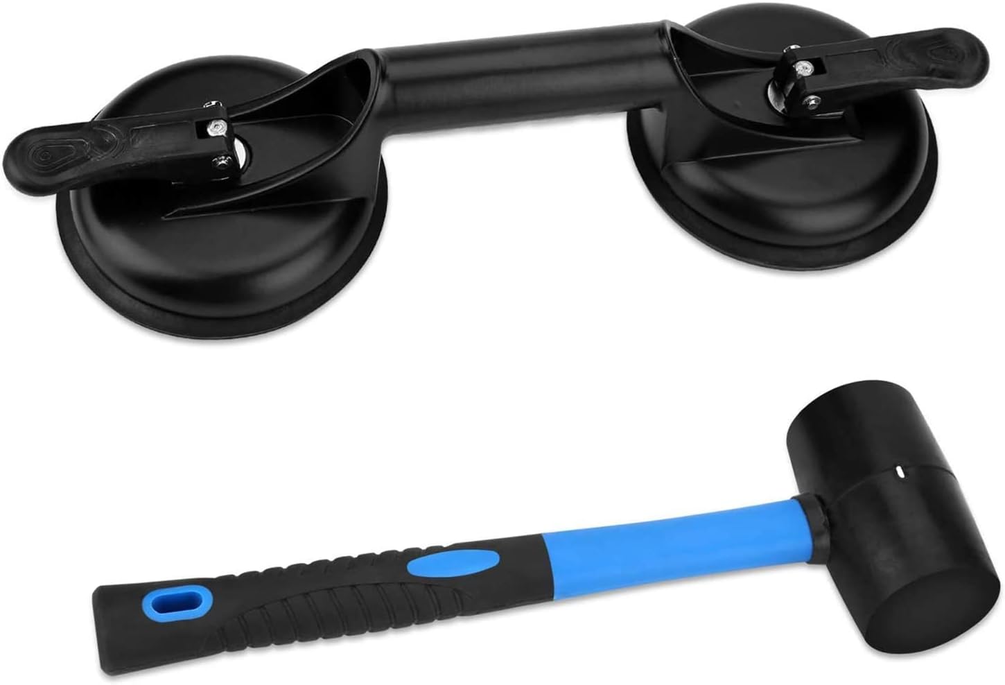 FCHO Floor Gap Fixer Tool - Laminate Floor Gap Repair Kit with Suction Cup & Mallet for Smooth Floating Floors