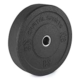 Capital Sports Renit Hi Temp - Disco de peso 50,4 mm Núcleo de aluminio Goma 25kg