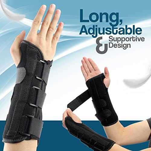 Hotcakes Carpal Tunnel Wrist Support Brace (Pair) - Wrist Splint Arm Stabilizer for Carpal Tunnel, Sprains and Joint Pain - Hand and Wrist Braces Includes Right and Left Wrist Supports - (One Size)