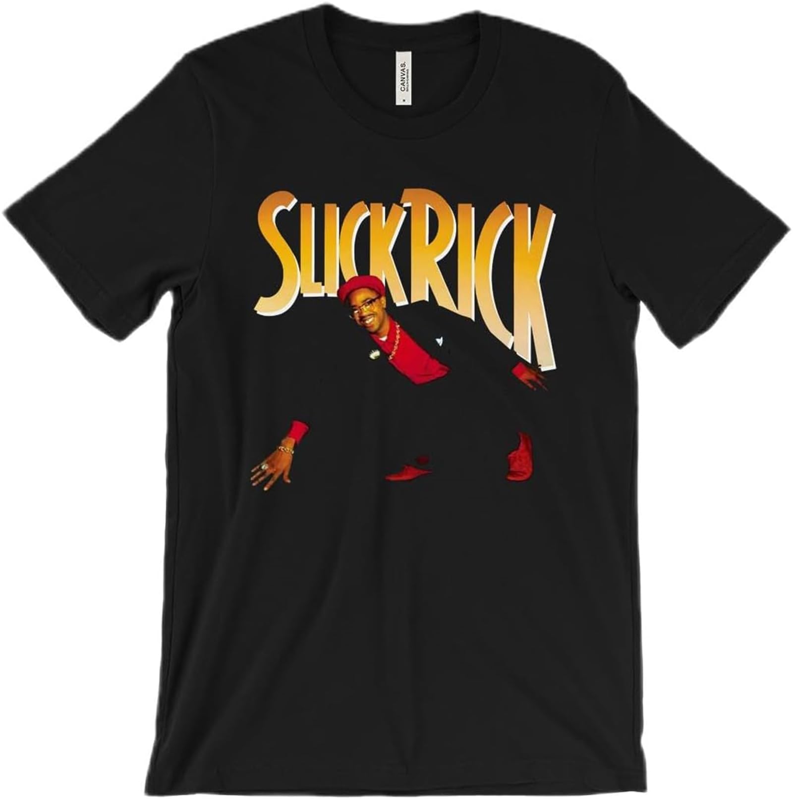 XIONGSHI The Great Adventures of Slick Rick t-Shirt Children's Story - Old School Hip Hop Black Black Size 3XL