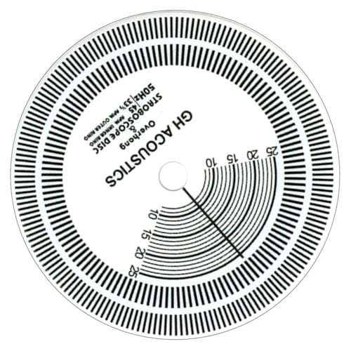 HOMSFOU Tacómetro De Gramófono De Disco 1l52 Medidor De Velocidad De Disco De Vinilo Disco Estroboscopio Redondo Regla De Ajuste Disco De Tocadiscos Disco De Fonógrafo El Plastico