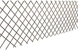 Farbe: Braun vidaXL 5X Rankgitter Erweiterbar Rankhilfe Gitter Blumengitter Pflanzengitter Weidenzaun Sichtschutz Spalier Scherenspalier Weide 180x60cm