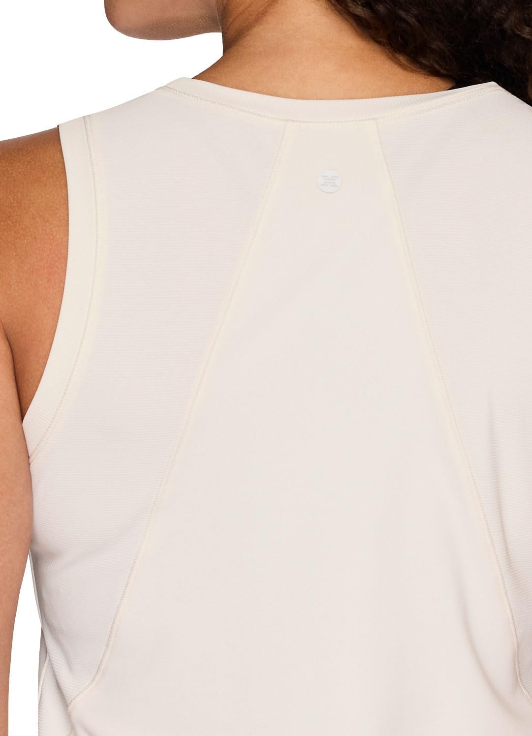 RBX Active Women's Workout Tank Top, Buttery Soft Ribbed Panel Fashion Novelty Tank for Casual Wear, Workouts, Yoga - Image 4