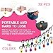 UCEHIPAW 32 Pcs Dog Training Clicker with Wrist Strap Multicolor Pet Behavioral Training Accessories for Dogs Cats Horses Birds