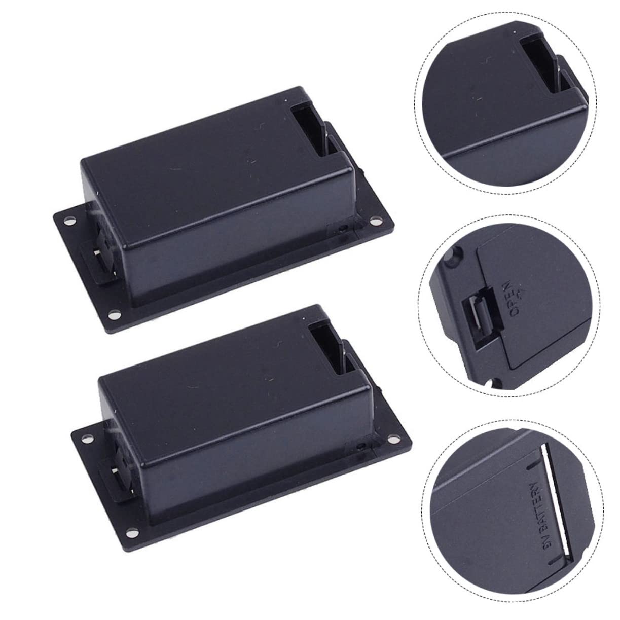 ERINGOGO Essential Guitar/bass Accessory 9v Pickup Battery Case for Players and Musicians