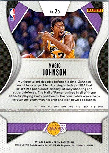 Amazon.com: 2019-20 PRIZM #25 MAGIC JOHNSON LAKERS