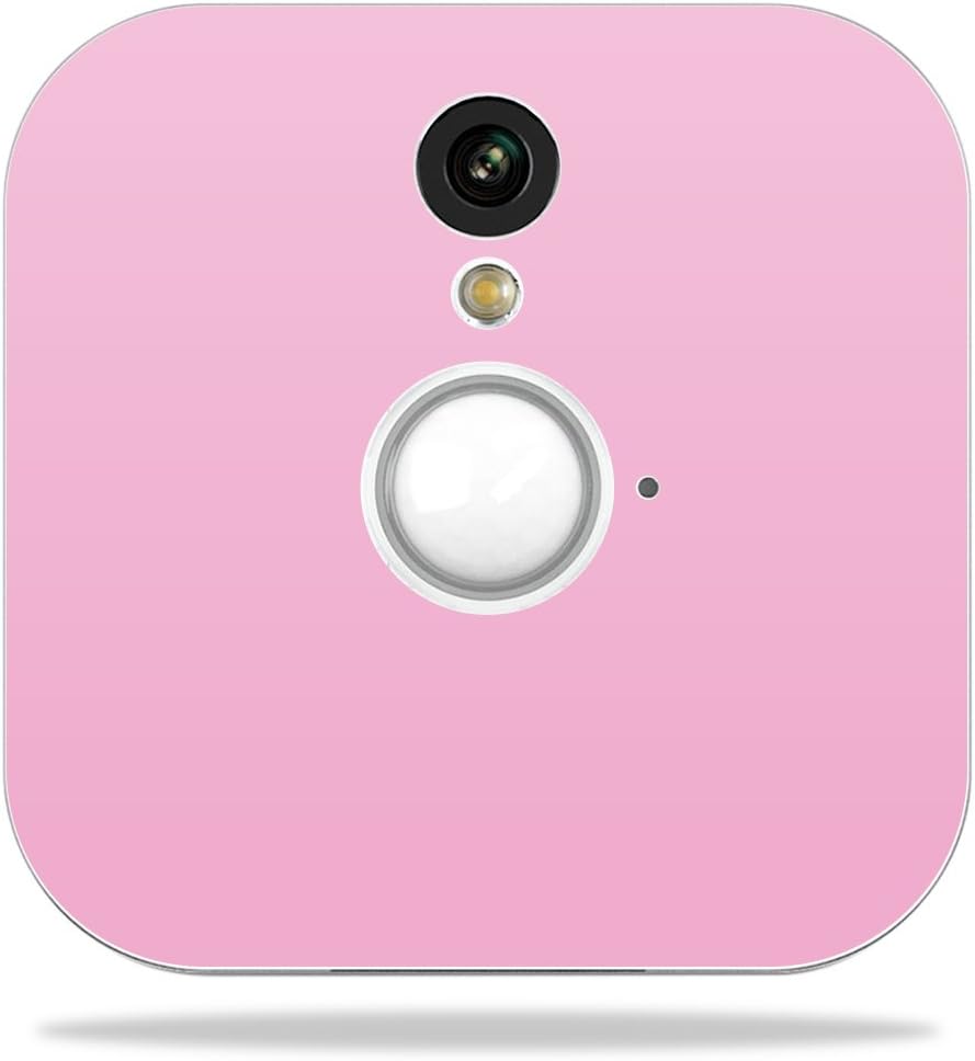 MightySkins Skin Compatible with Blink Home Security Camera - Solid Pink | Protective, Durable, and Unique Vinyl Decal wrap Cover | Easy to Apply, Remove, and Change Styles | Made in The USA
