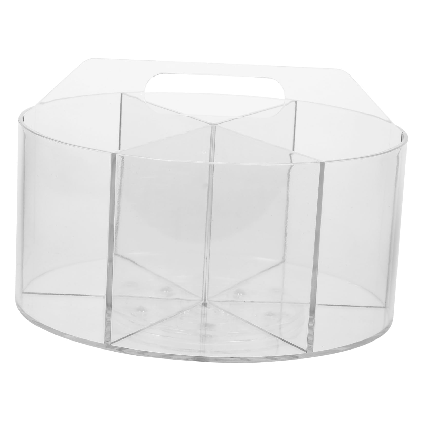Drehbarer Stifte Schreibtisch Organizer aus Acryl 6 Fächer Aufbewahrungsbox für Büro Schule und Künstlerbedarf