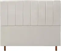 CABECEIRA CASAL ESTOFADA CARLA 140 CM BEGE