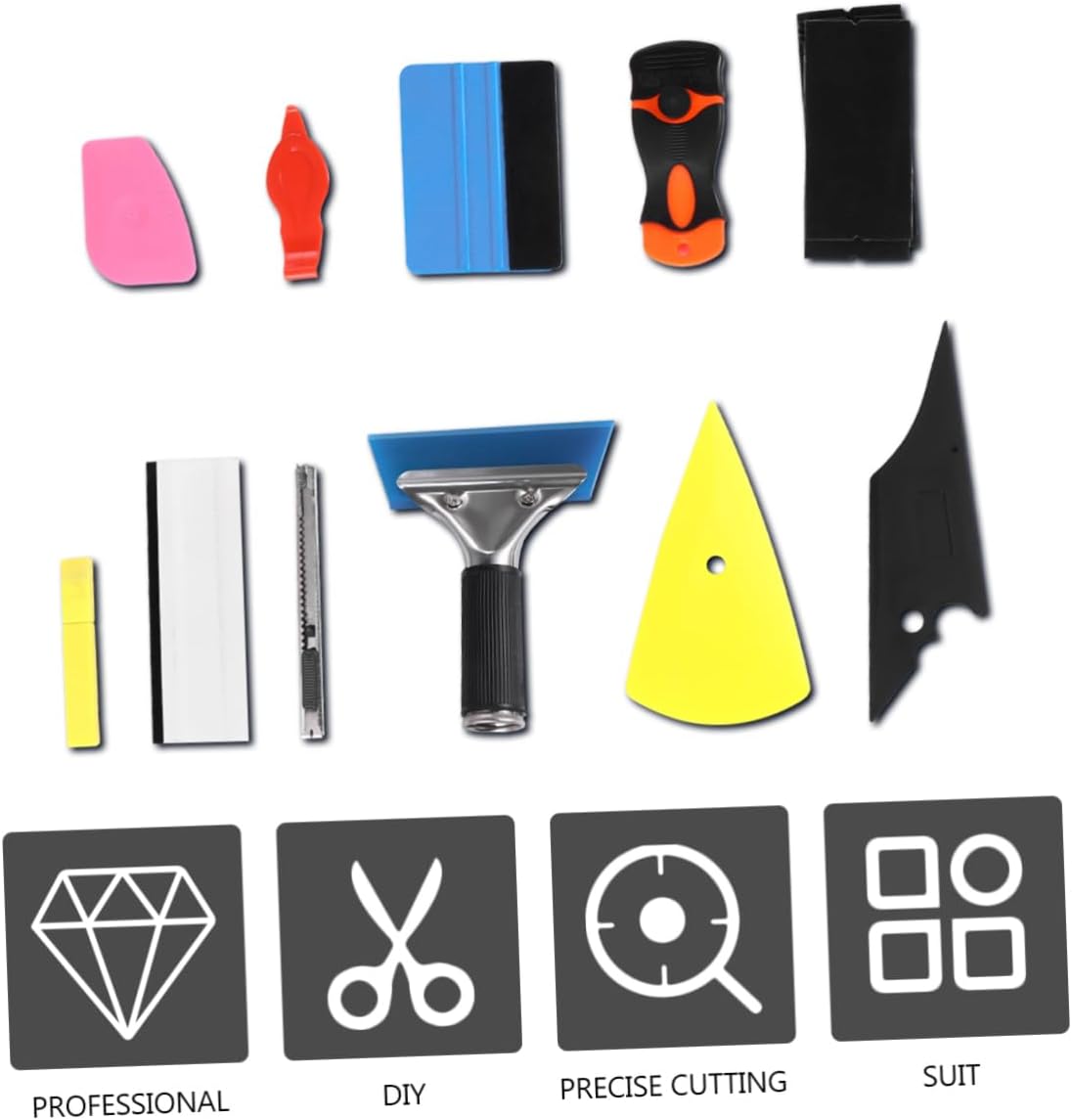 Mobestech 11pieces Car Tint Removal Kit Auto Window Tinting Tools Sticker Installation