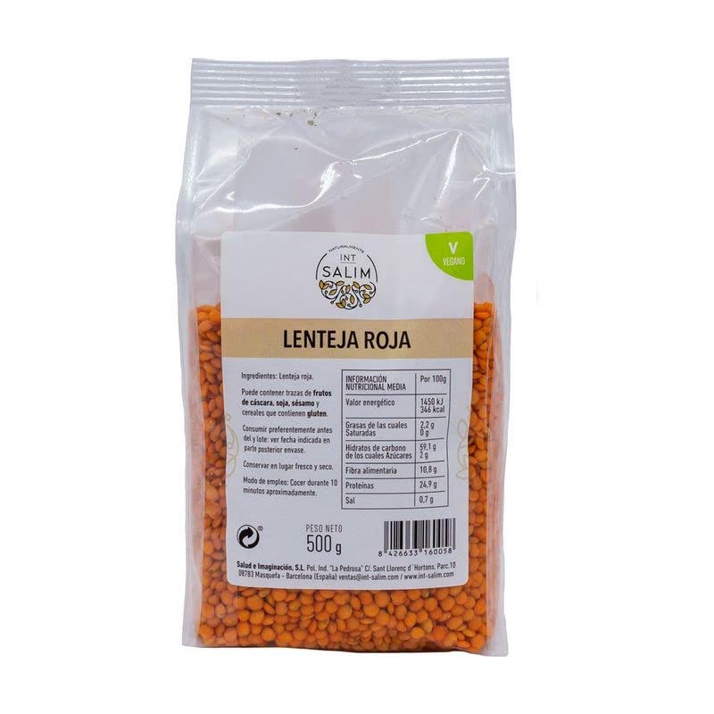 Lentejas Rojas Int-Salim 500 Gr.
