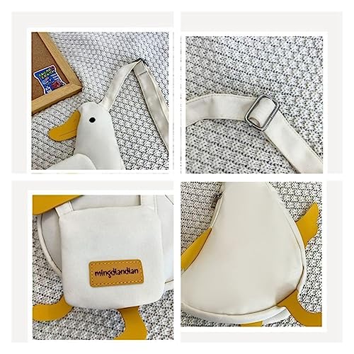 Cute Kawaii Multi Colored Duck Shaped Off Shoulder Crossbody Aesthetic Bag with Pins for Women Girls4