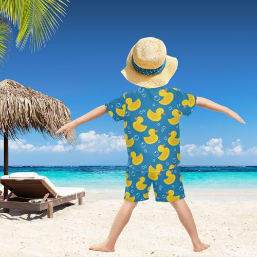 Image of visesunny Boys 2 Pieces T-shirts and Shorts Floral Tops & Shorts Summer Outfits 3-10 Years Clothes