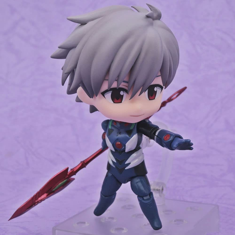 zhaotuoqp Movable Nendoroid Nagisa Kaworu Doll, Neon Genesis Evangelion, 3.9-inch High PVC Material,