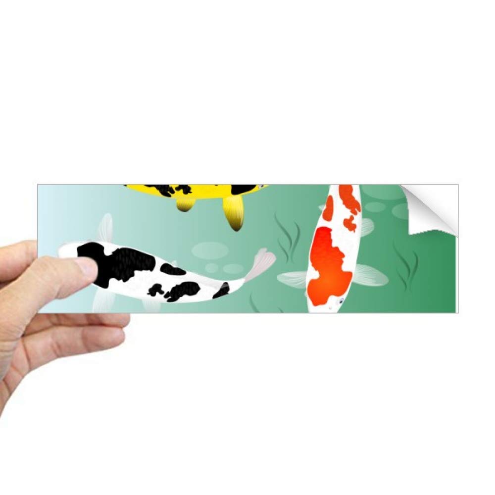 Sticker poissons chinois fenêtre rectangulaire décoration vitrage facile