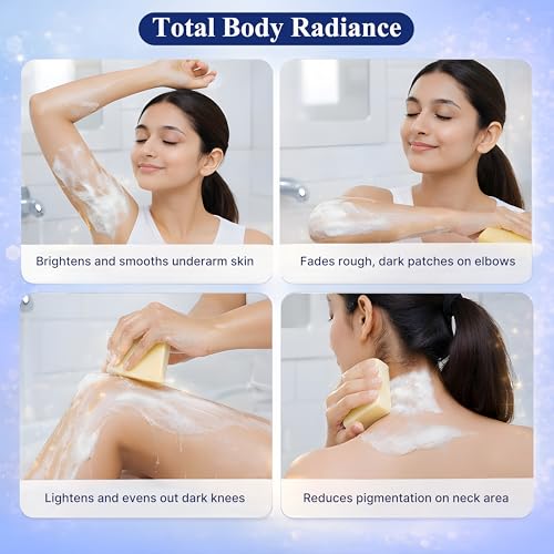 Image of Satthwa Kojic Acid 1% Soap with Vitamin C | For Pigmentation, Tan and Dark Spots | Brightening Soap for Men and Women | Pack of 2 (100g Each)