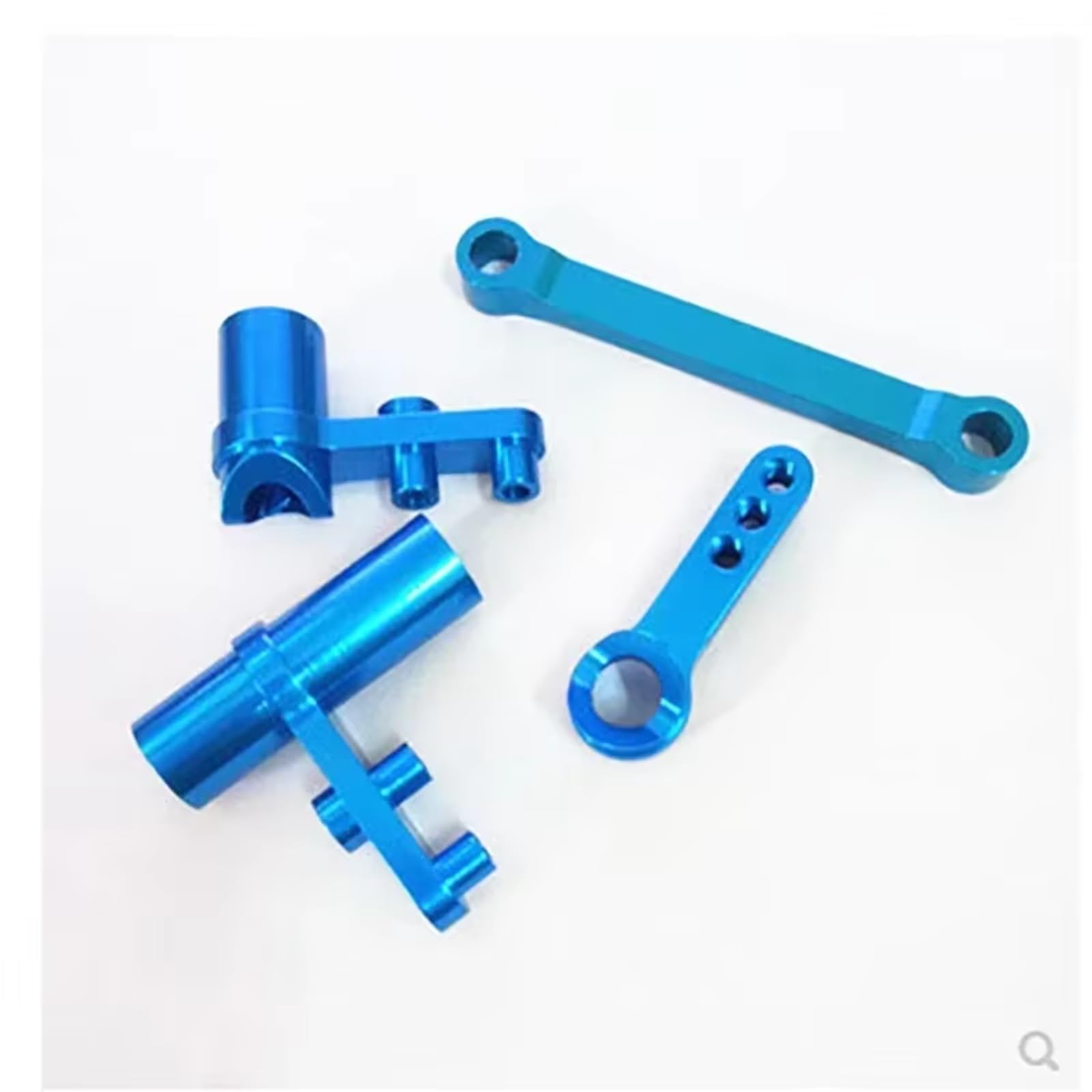 Kit Upgrade In Alluminio Per HSP 94111 94123 1/10 RC - Portamozzo Sterzo E Assale Anteriore/Posteriore (Blu)