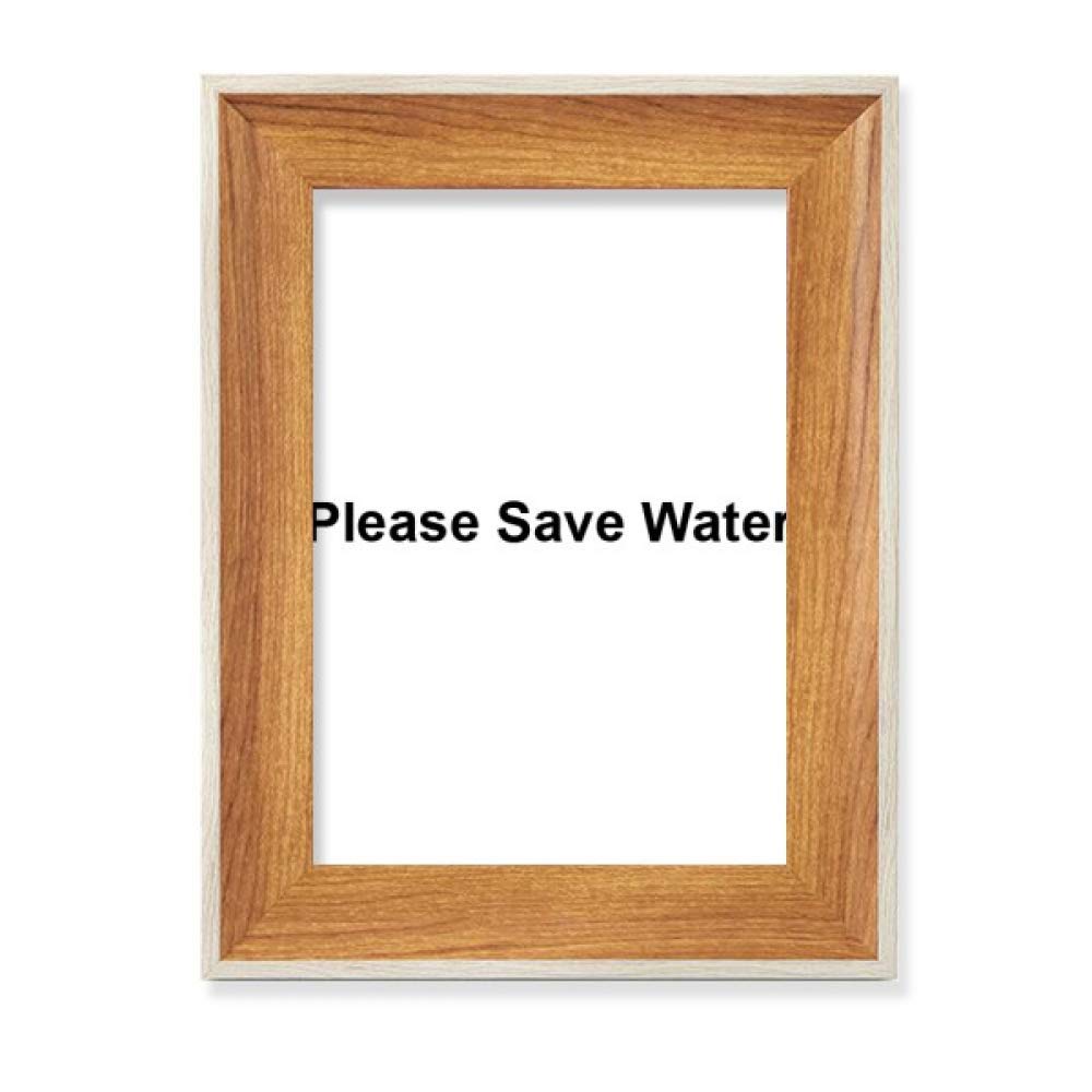 Cadre photo bois noir peinture symbole écologique luxe pour table de bureau