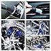 SHMZK 3 PCS Car Wheel Brush Kit for Cleaning Wheel and Tire, Bendable Wheel Brush Set for Cleaning Wheel and Tire, Soft Vehicle Wheel Rim Cleaner Detailing Brush Supplies Kit, Car Accessories (Blue)