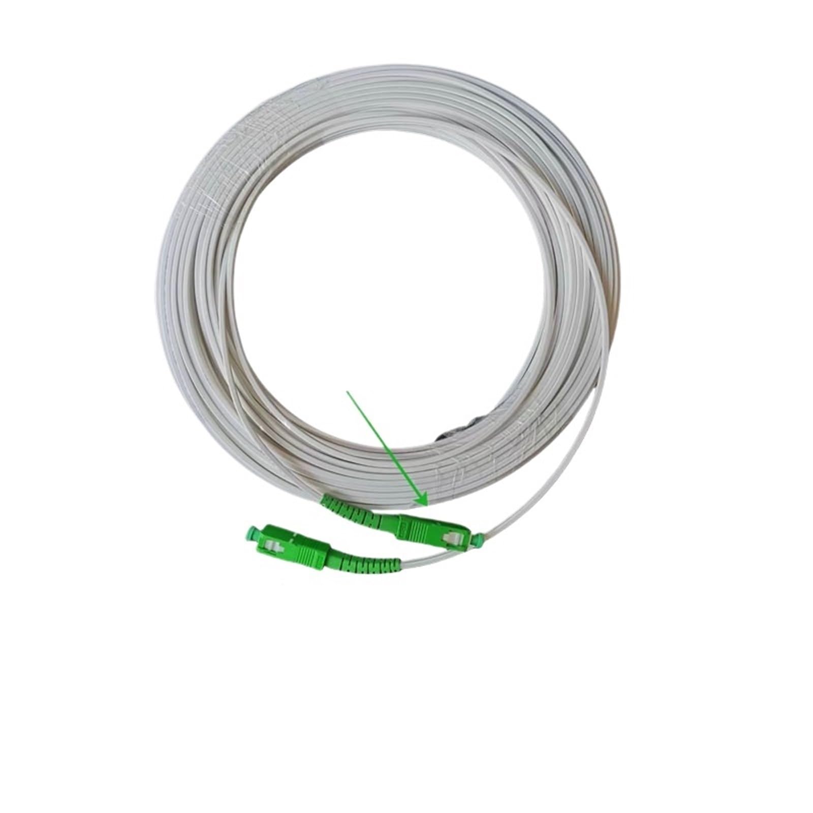 Cable FTTH de 20M/30M SC/APC-SC/APC G657A2 Cables de conexión de fibra óptica Cable de extensión de fibra óptica monomodo Puente de fibra óptica(20M Drop Cable)