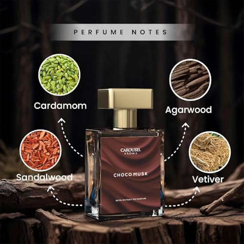 Image of Carousel Aroma Choco Musk 50ml - Eau De Parfum for Men & Women | Long Lasting Luxury Oud Perfume | Premium Unisex Extrait De Parfum | Pack of 1