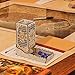 CZYY Dice Tower with Tray Wood Laser Etched Mind Flayer Portable and Collapsible Dice Roller Perfect for Board Game and Tabletop RPG (Cthulhu)