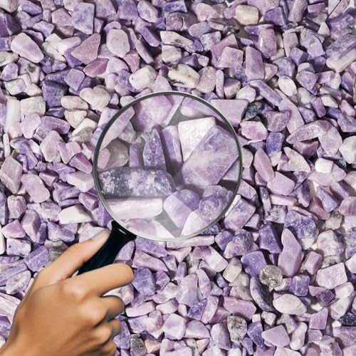 Image of Lepidolite Crystal Chips Bulk 1lb, 600+ Pieces, 8-15mm Natural Purple Mica