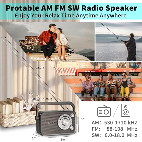 Radio portátil de bolsillo Y-706 y radio retro D-218 miniatura 7