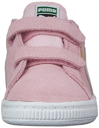 Puma Girls Suede Classic Hook And Loop Sneaker, Pink Lady/Team Gold, 8 Toddler Us #TOP1