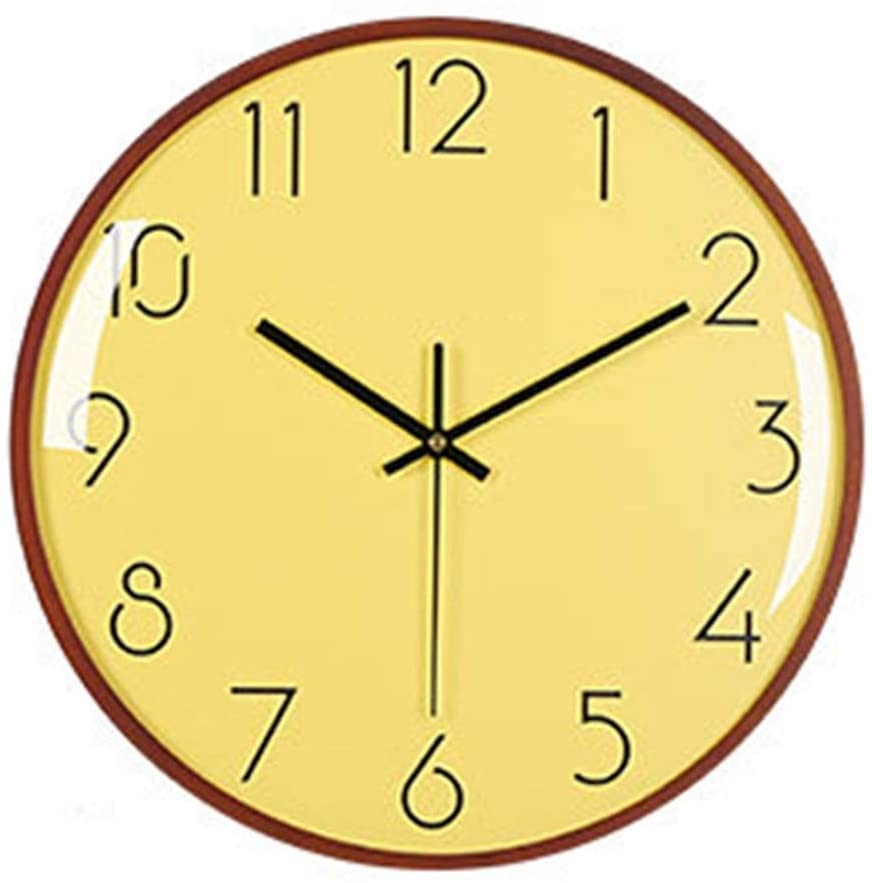 Horloge murale en bois numérique arabe avec double cadran lisible