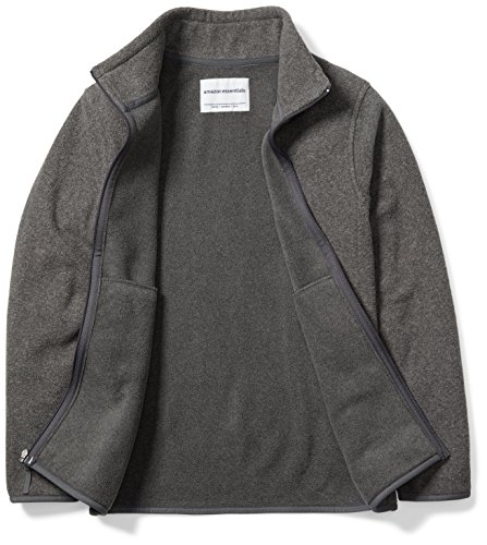 Image of Amazon Essentials Boys and Toddlers' Polar Fleece Full-Zip Mock Jacket, Insulated, Long Sleeve