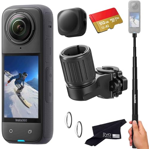 Insta360 X4 Skiing Bundle - Waterproof 360 Action Camera with 1/2