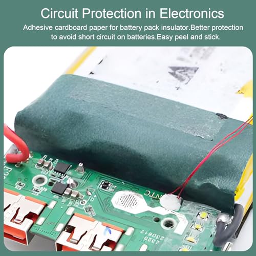 Image of Electrical Insulating Adhesive Paper 200mm(7.9in) Width 3M Length Self Adhesive, Battery Pack Insulator Film Gasket for 18650 21700 26650 Battery Pack, 0.2mm Thickness, Green