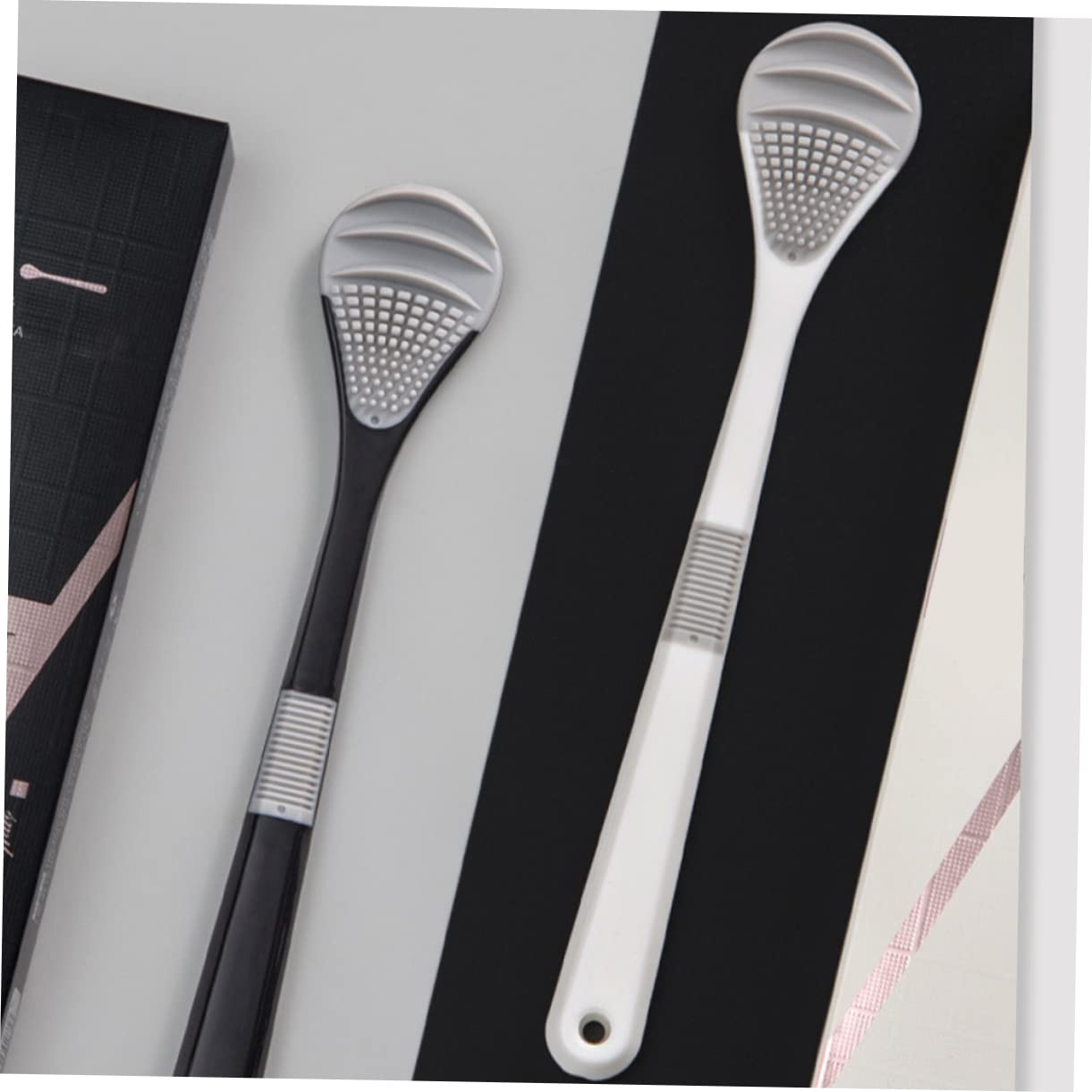 Vaguelly Tongue Scrubbers Tongue Cleaning for Adults Wide Brush Head Oral Brush