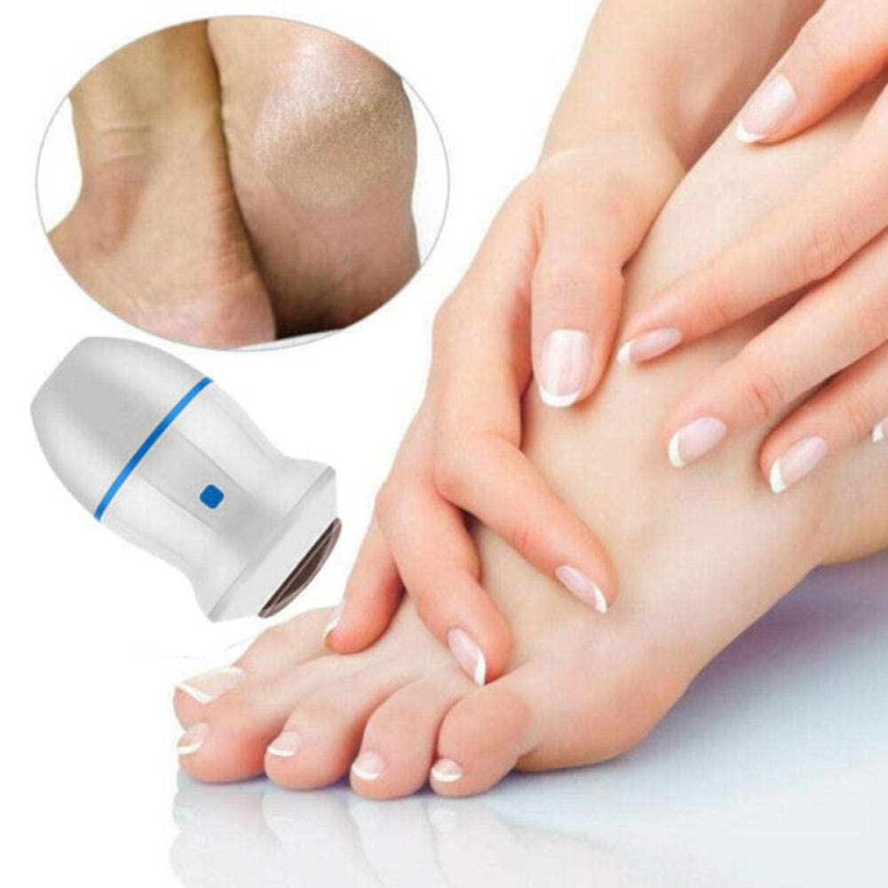 Lima eléctrica para pies Máquina eléctrica para limas de pies al vacío Exfoliar la Piel Muerta Removedor de Callos con 2 Rodillos-Rosa (Rosa)