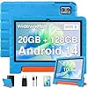ZIOVO Tablette 10 Pouces Android 14 Tablette Enfants,20Go RAM+128Go ROM(TF 1To),Widevine L1,WiFi 6 Tablette,Octa-cœur,6000mAh | 5+8MP | BT 5.0 | Contrôle Parental Tablettes avec EVA Cas-Bleu