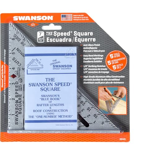 Image of Swanson Tool Co S0101 7 Inch Speed Square, Blue, (Pack of 50)