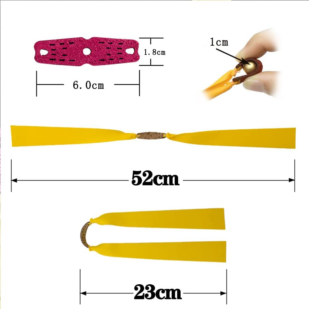 Fasce di ricambio per fionda da 0,7 ~ 1,5 mm, fionda piatta e professionale, elastici per sport all'aria aperta, 50 pezzi