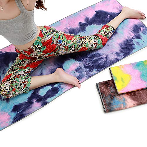 Tapete de yoga, Andoer Tapete de ioga com impressão de secagem rápida antiderrapante toalha de ioga