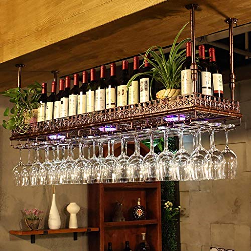 Cave à vin de plafond en fer forgé pour sublimer vos soirées de dégustation